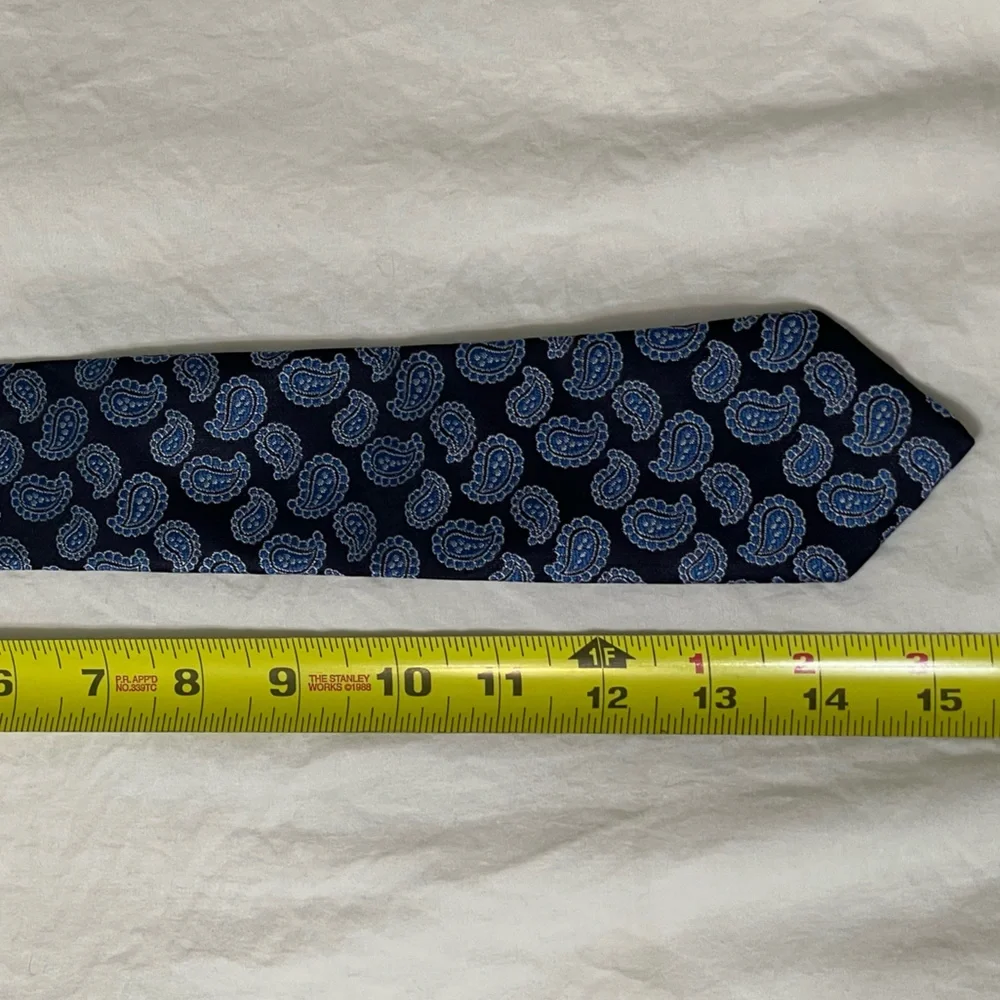 Blue Paisley Easy Clip On Tie Never Used